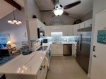 Brand new kitchen cabinets with quartz countertops and sea-glass backsplash